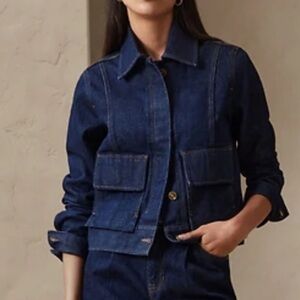 Banana Republic Dark Denim Utility Jacket